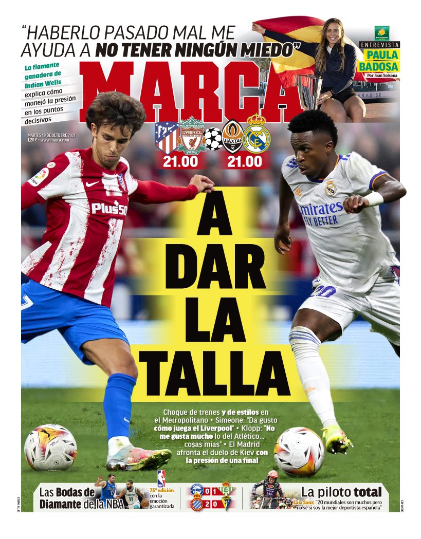 مباراة أتلتيكو مدريد وليفربول اليوم في دوري أبطال أوروبا بعيون الصحف الاسبانية
