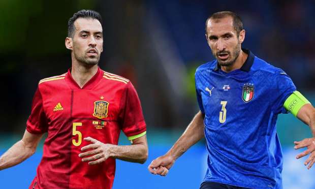 مباراة إيطاليا وإسبانيا غدا الأربعاء والقنوات الناقلة