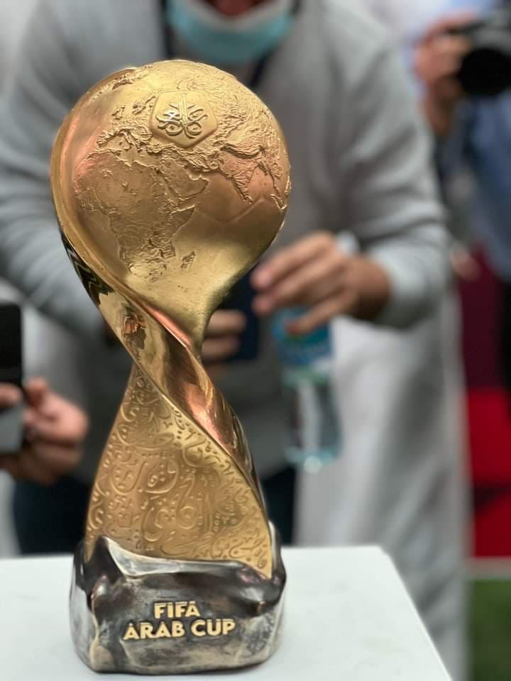 شاهد بالصور شكل كأس بطولة كأس العرب 2021