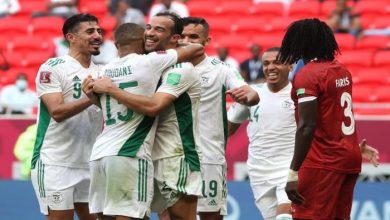 تردد القنوات الناقلة لمباراة الجزائر ولبنان في كأس العرب 2021