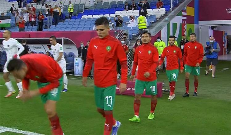 شاهد محمد الناهيري يحرز هدف المغرب الأول أمام فلسطين