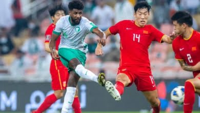 موعد مباراة الصين والسعودية غداً الخميس في تصفيات كأس العالم 2022 والقنوات الناقلة