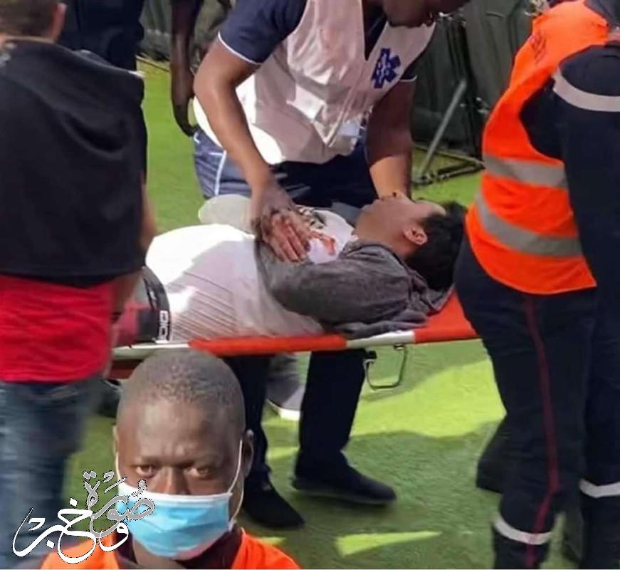 تفاصيل إصابة الصحفي المصري إبراهيم مدكور في مباراة مصر والسنغال