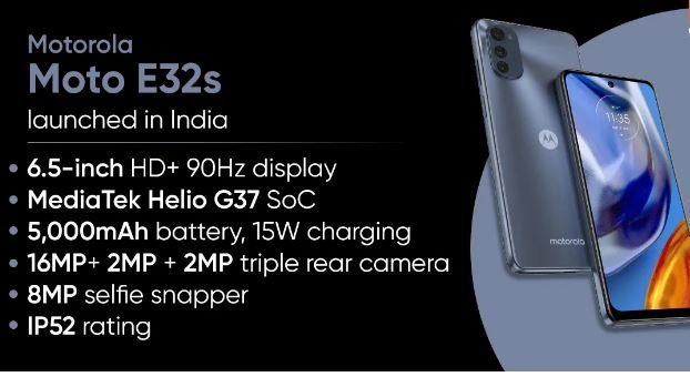 بتصميم رائع مواصفات وسعر هاتف Moto E32s