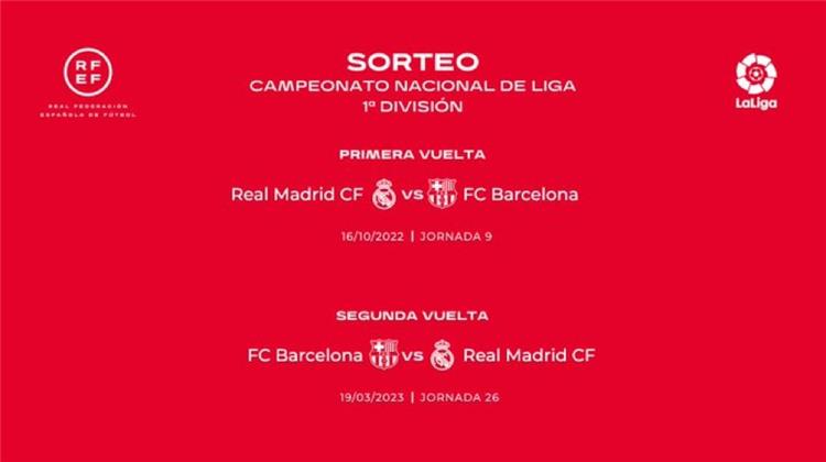 موعد مباريات ريال مدريد وبرشلونة الكلاسيكو بالدوري الإسباني