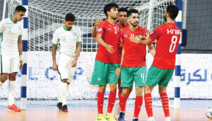 تردد قناة المغربية الرياضية الناقلة لمباراة المغرب والعراق في نهائي كأس العرب لكرة الصالات