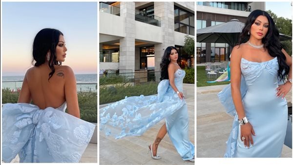 صور وإطلالة هيفاء وهبي في حفل زفاف اختها