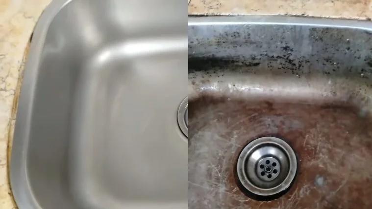 طريقة تنظيف حوض الستانلس من بقع الصدأ