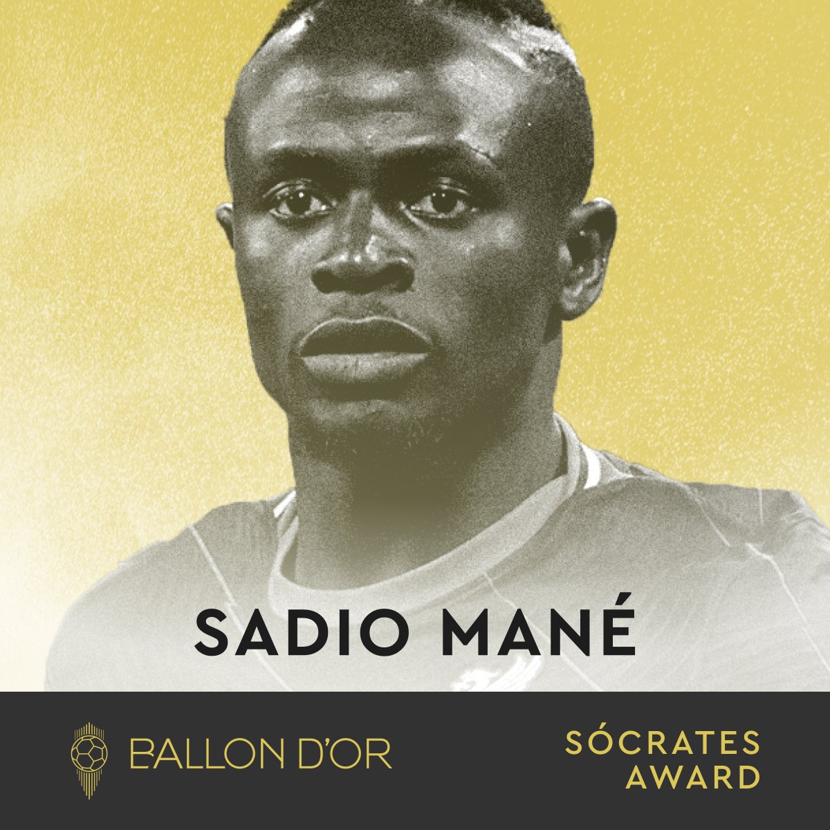 ساديو ماني يفوز بجائزة سقراط في حفل الكرة الذهبية