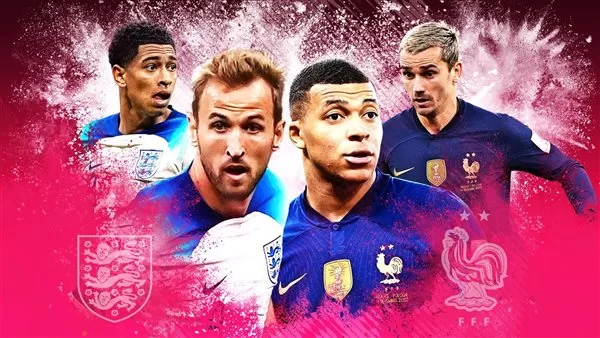تردد القنوات المفتوحة الناقلة لمباراة إنجلترا وفرنسا في كأس العالم 2022